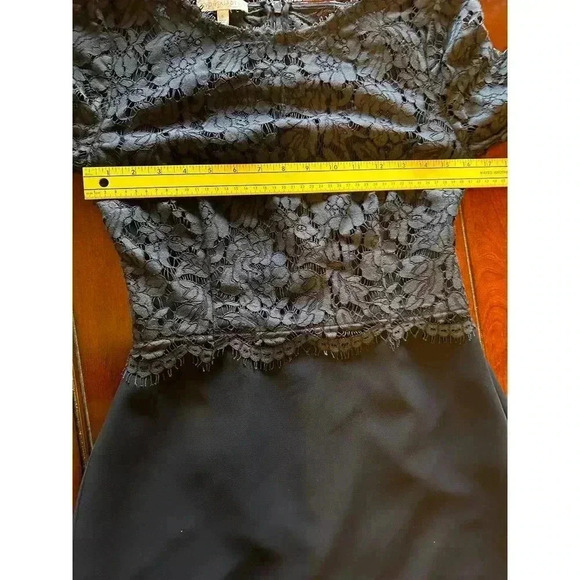 RSVP by TALBOTS Scalloped Edge Lace Blue Sheath Dress Size 6 - Picture 5 of 6